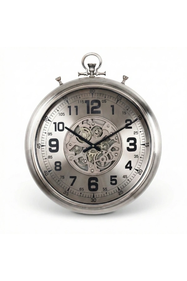 Bidebuvar Çarklı Duvar Saati 52 cm