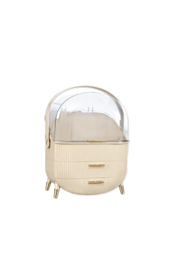 Bidebuvar Çekmeceli Kozmetik Organizer Beyaz