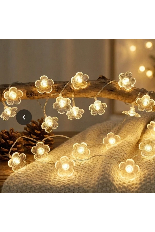 Bidebuvar Çiçek Tasarımlı 20 LED USB Aydınlatma