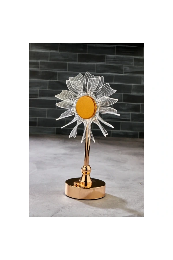 Bidebuvar Çiçek Tasarımlı LED Masa Lambası