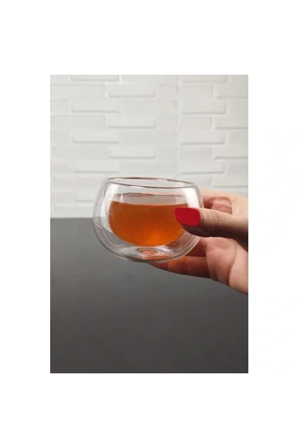 Bidebuvar Çift Cidarlı Cam Reçellik 6 Adet