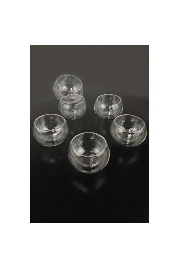 Bidebuvar Çift Cidarlı Cam Reçellik 6 Adet