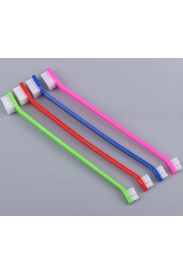 Bidebuvar ÇIFT TARAFLI HAYVAN DIŞ FİRÇASI 4 LÜ SET