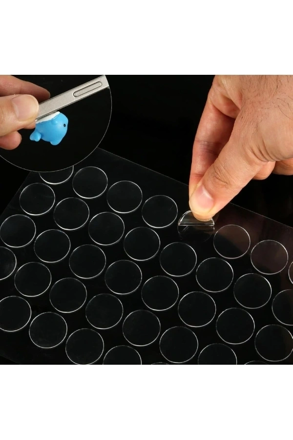 Bidebuvar Çift Taraflı Yuvarlak Montaj Macunu 42 Adet