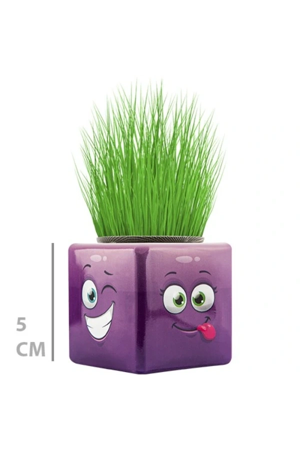 Bidebuvar Çim Adam Mini Küp Emoji Figürlü 1 Adet