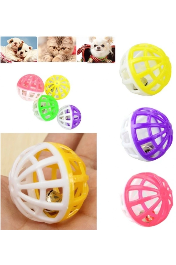 Bidebuvar Çıngıraklı Evcil Hayvan Oyun Topu