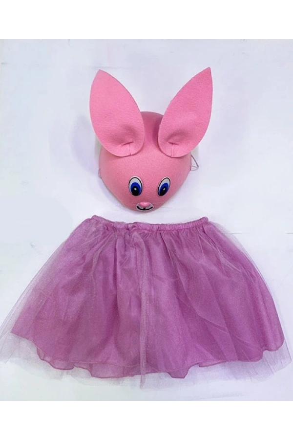 Bidebuvar Çocuk Gösteri Kostümü Pembe Tavşan