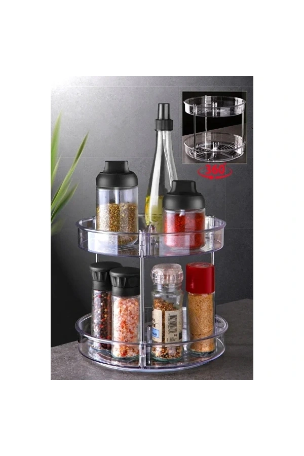 Bidebuvar Çok Amaçlı Dönebilen 2 Katlı Organizer