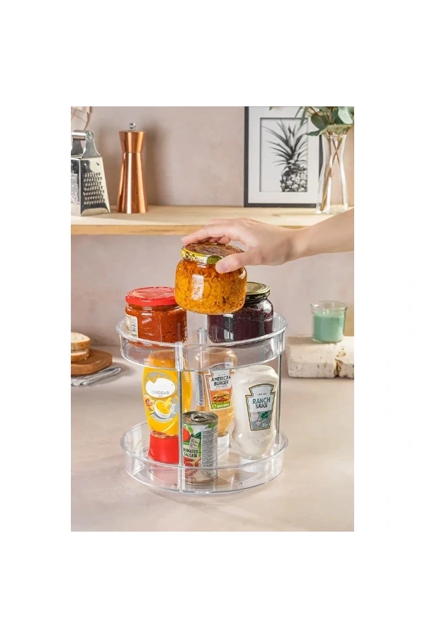 Bidebuvar Çok Amaçlı Dönebilen 2 Katlı Organizer