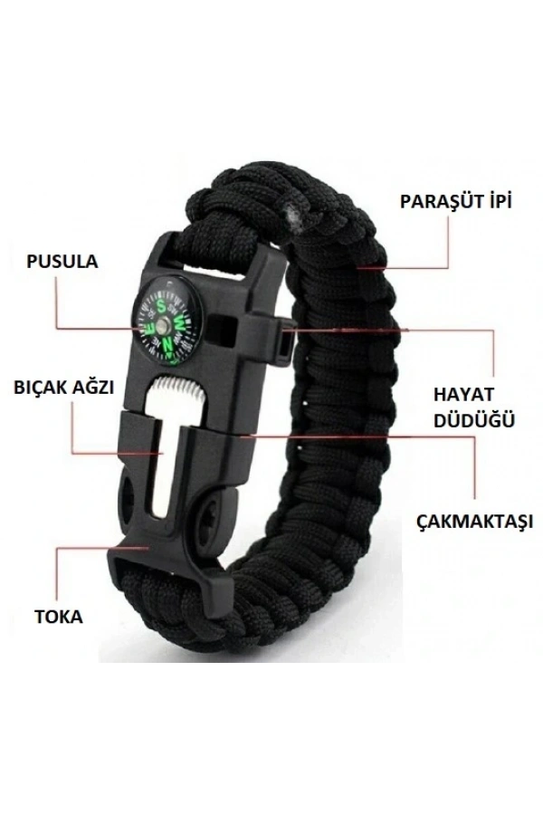 Bidebuvar Çok Amaçlı Hayatta Kalma Bilekliği