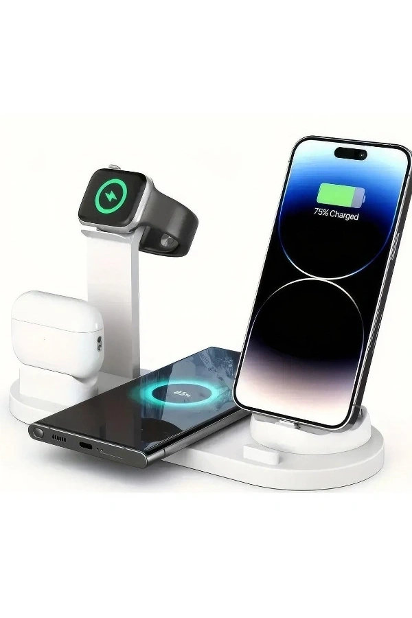 Bidebuvar Çok İşlevli Şarj İstasyonu Beyaz Renk