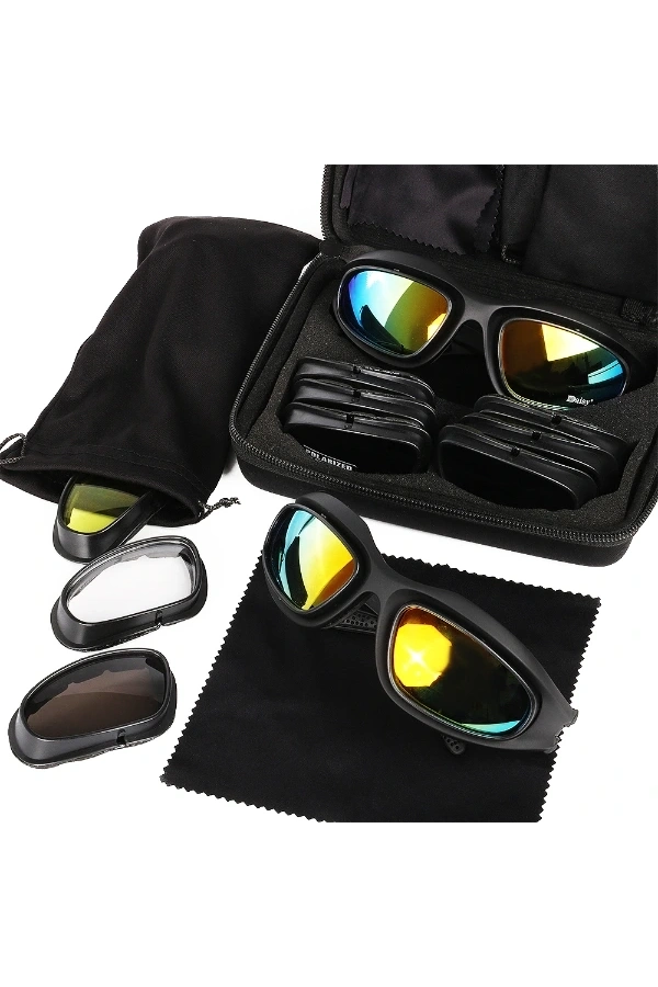 Bidebuvar Çok Lensli Tactical Gözlük Seti