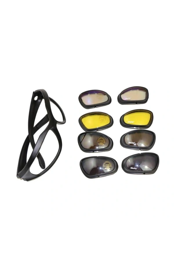 Bidebuvar Çok Lensli Tactical Gözlük Seti