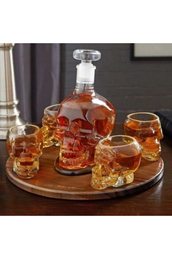 Bidebuvar Crystal Head Kuru Kafa Cam Şişe 350 Ml