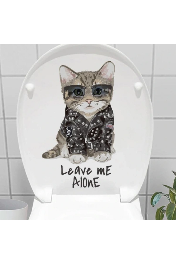 Bidebuvar Decohandy Klozet Etiketi Leave Me Alone