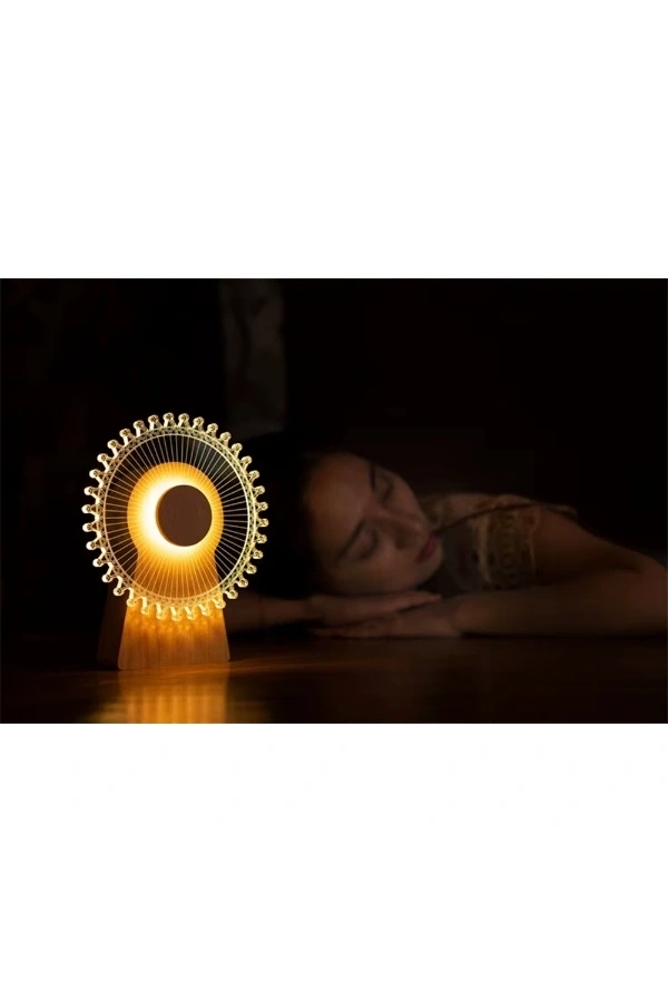 Bidebuvar Dekoratif Işıklı Yel Değirmeni