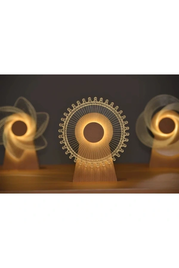 Bidebuvar Dekoratif Işıklı Yel Değirmeni