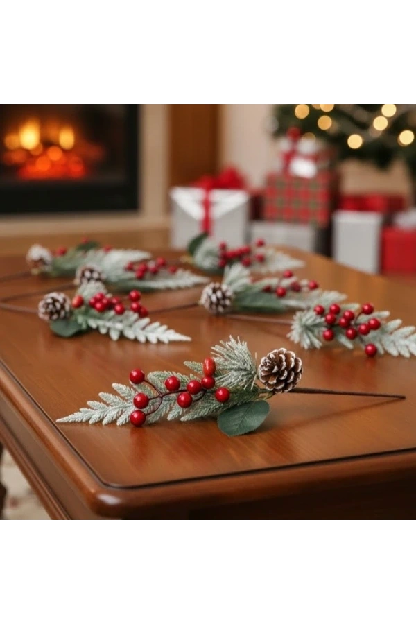 Bidebuvar Dekoratif Kozalaklı Yapay Kokina