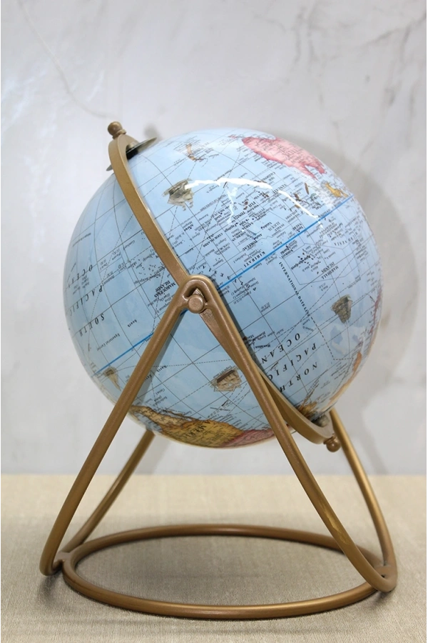 Bidebuvar Dekoratif Metal Standlı Dünya Küre - Model 2