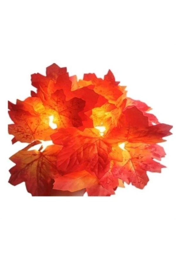 Bidebuvar Dekoratif Sonbahar Yapraklı Şerit LED Işık