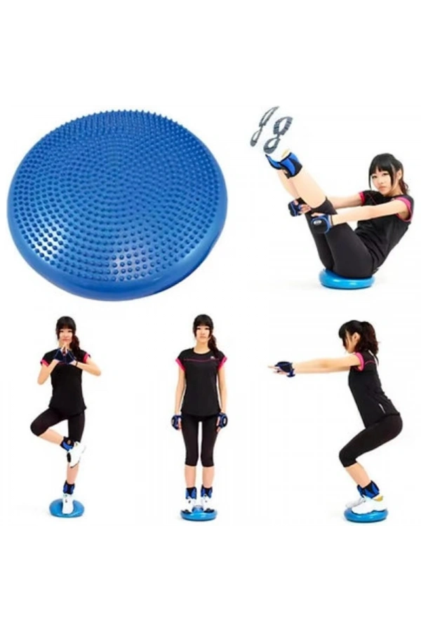 Bidebuvar Denge Diski - Dikenli Masaj Yüzeyli - Pilates ve Koordinasyon Minderi