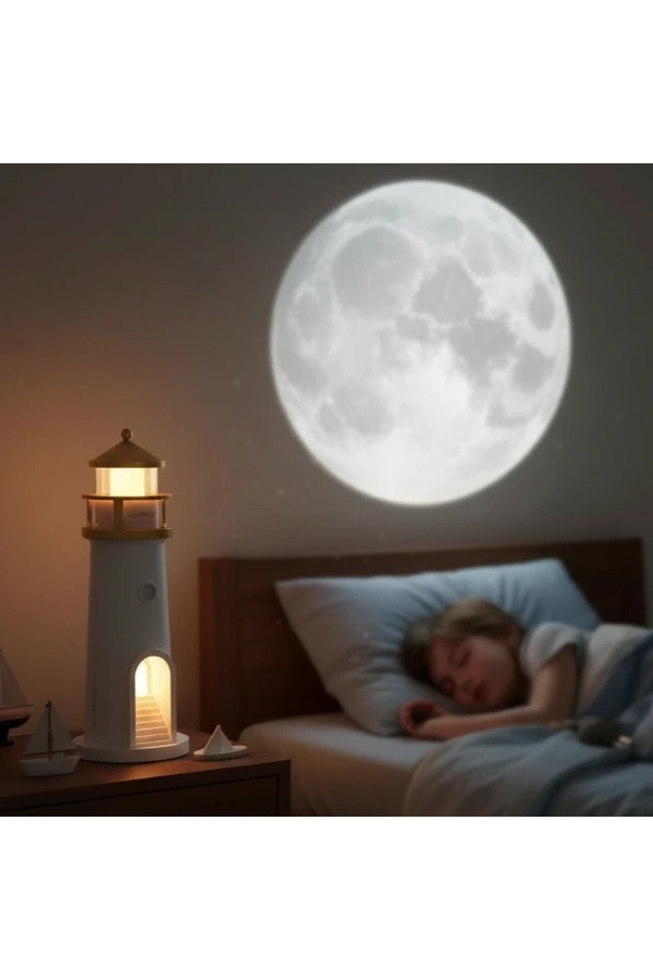 Bidebuvar Deniz Feneri Projektör Gece Lambası