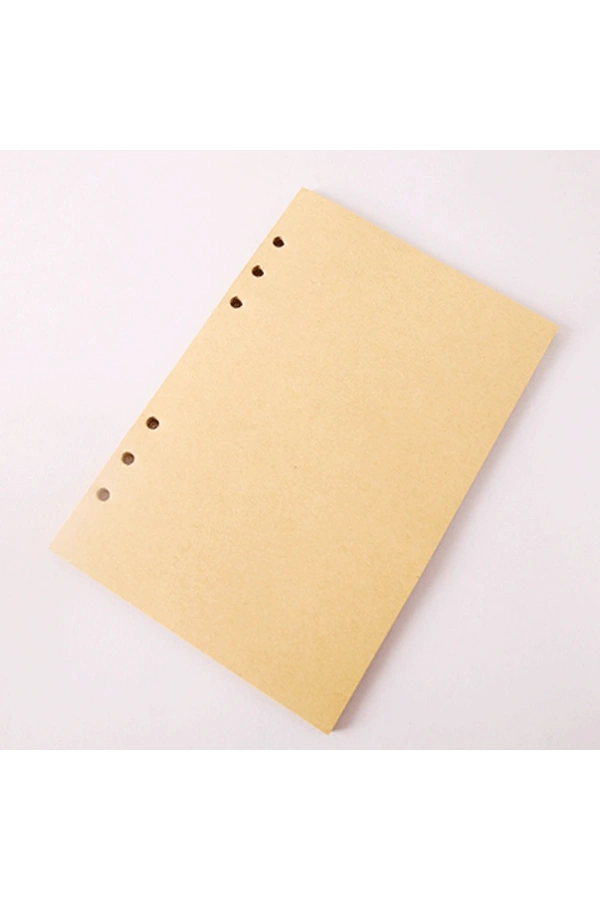 Bidebuvar Deri Yaprak Desenli Çizgisiz Defter