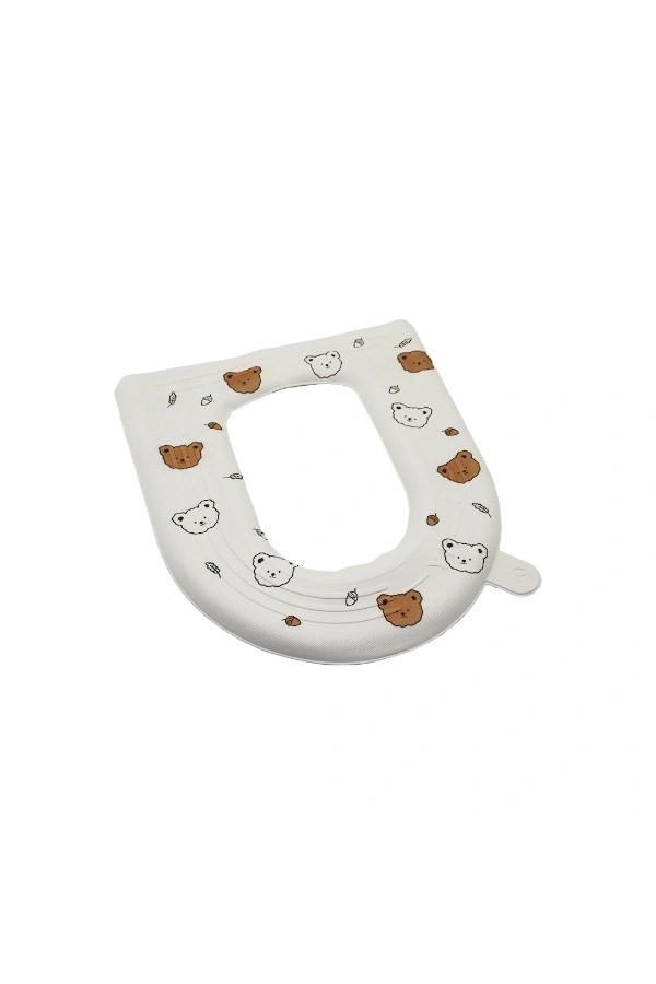 Bidebuvar Desenli Klozet Oturak Kılıfı