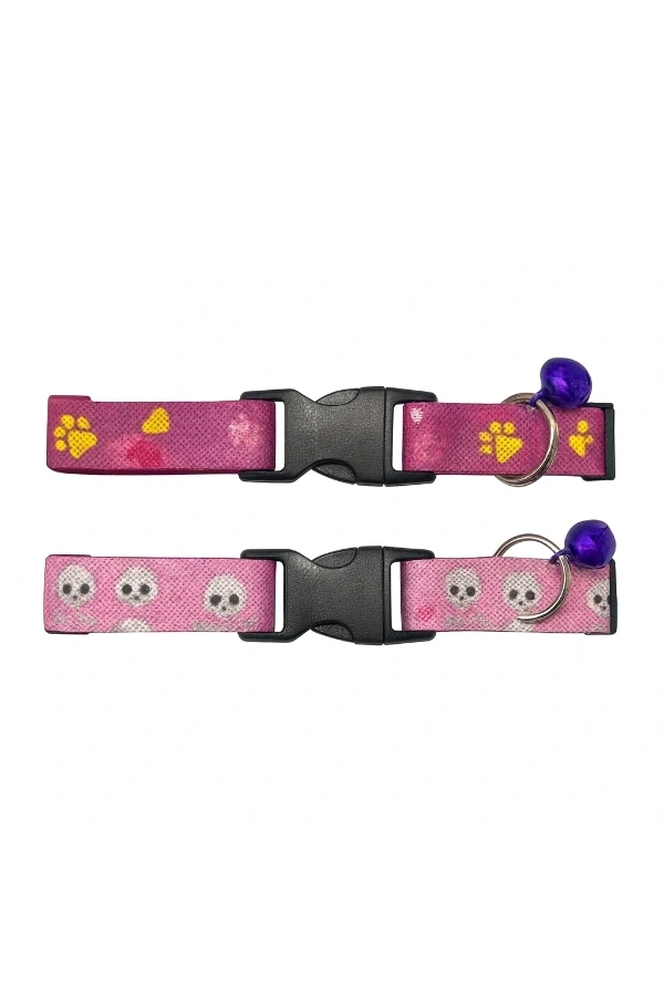 Bidebuvar Desenli Zilli Kedi Tasması