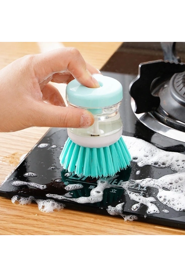 Bidebuvar Deterjan Hazneli Bulaşık Yıkama Fırçası