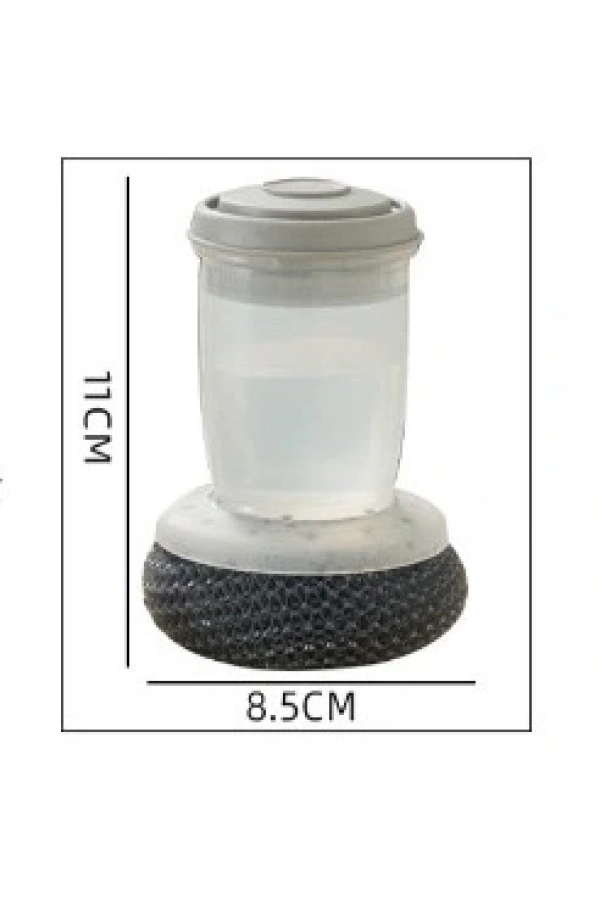 Bidebuvar Deterjan Hazneli Telli Bulaşık Fırçası