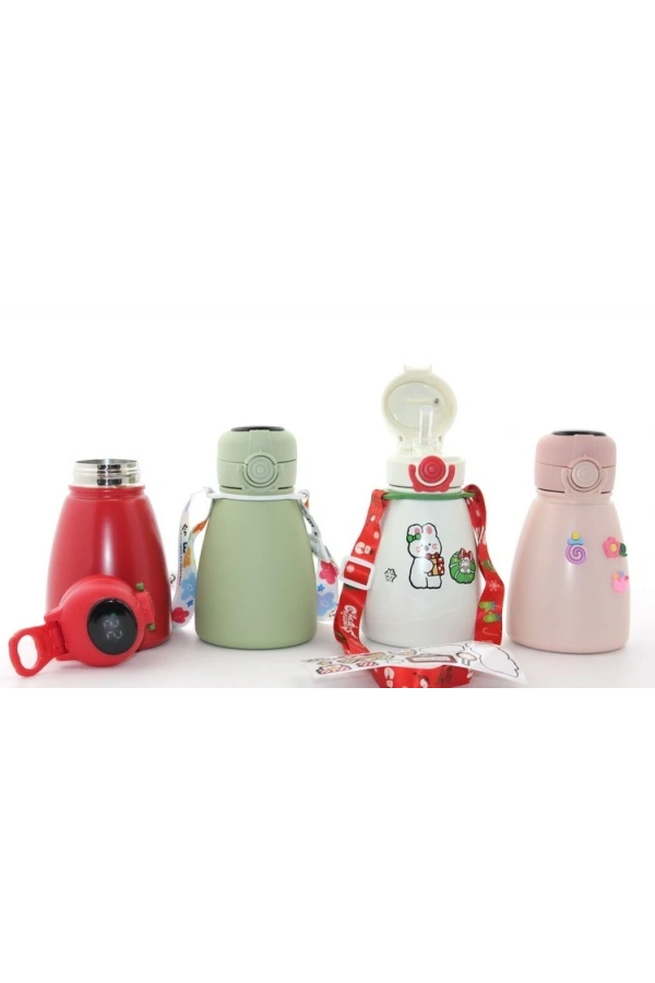 Bidebuvar Dijital Göstergeli Çift Katmanlı Termos Suluk 500 Ml