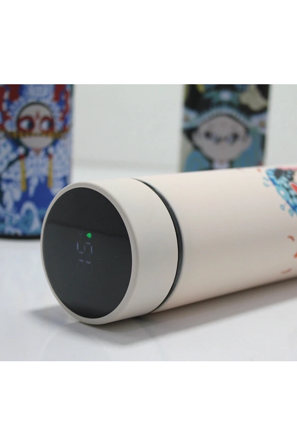 Bidebuvar Dijital Göstergeli Paslanmaz Çelik Termos