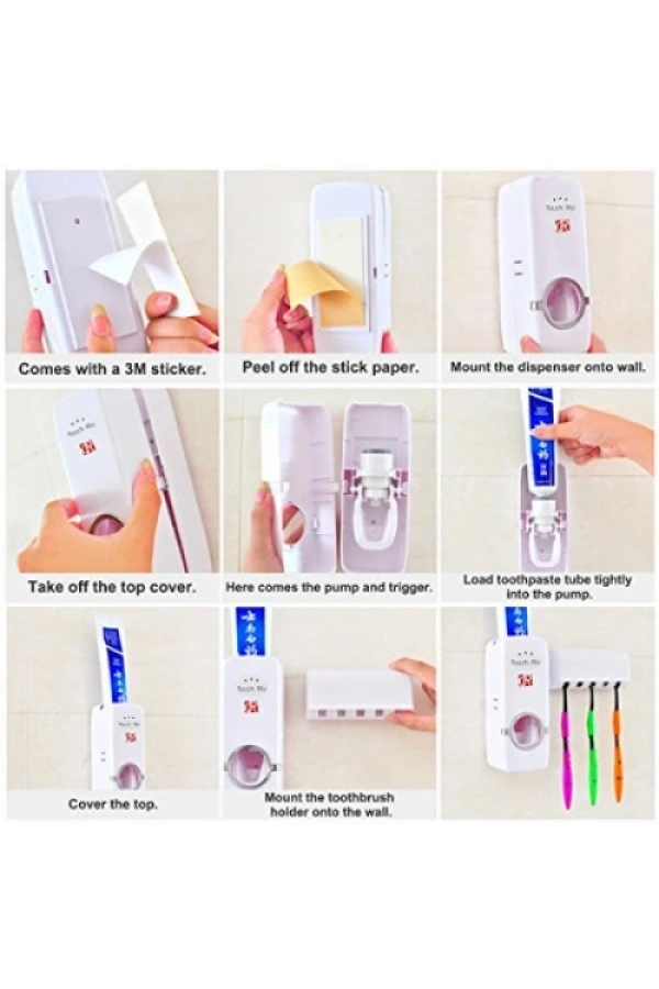 Bidebuvar Diş Macunu Sıkacağı Fırçalık