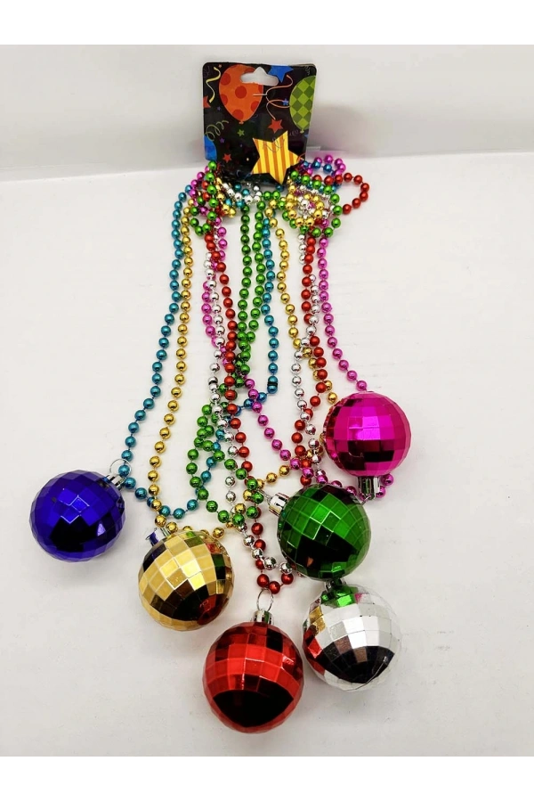 Bidebuvar Disko Topu Kolye Seti 6 Adet