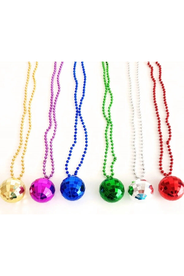 Bidebuvar Disko Topu Kolye Seti 6 Adet