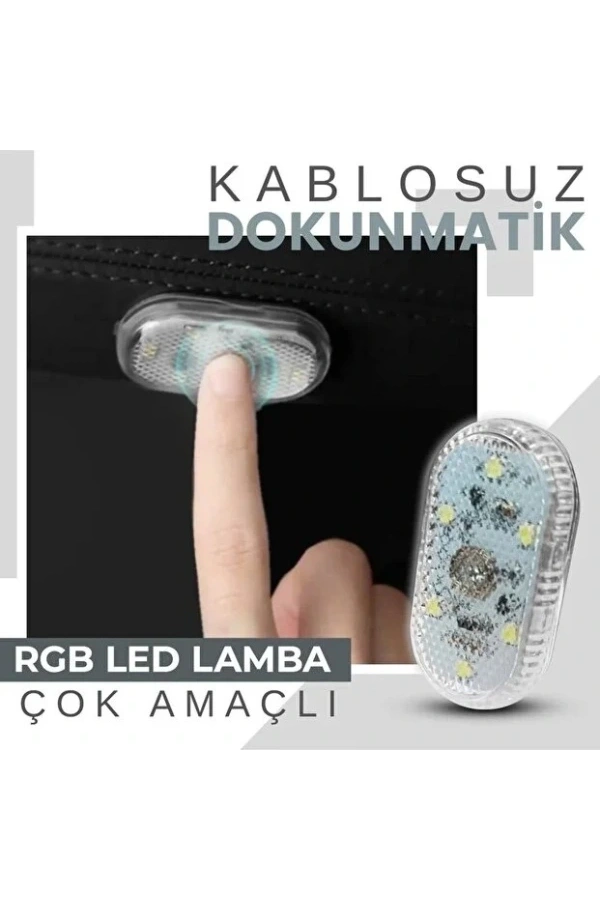 Bidebuvar Dokunmatik Mini 6 LED RGB Işık