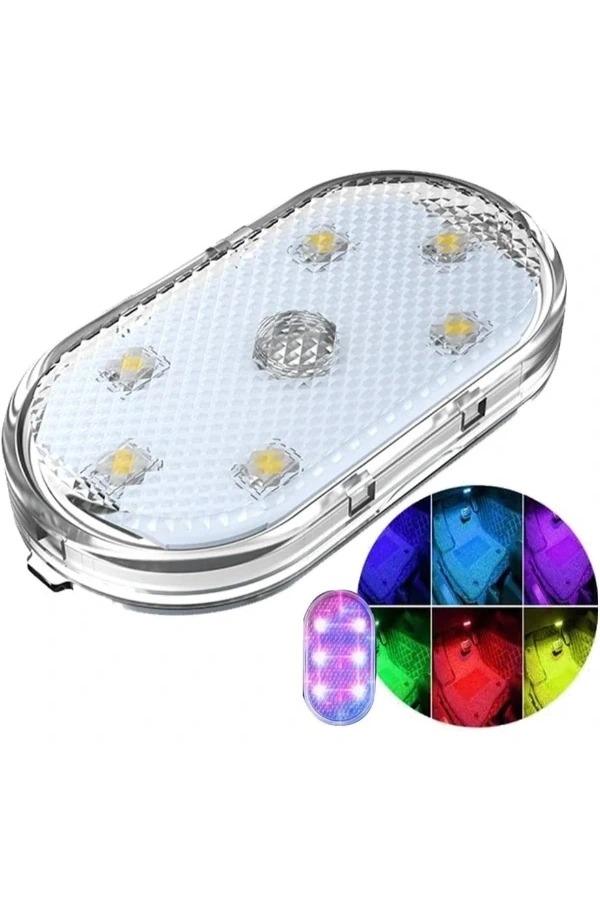 Bidebuvar Dokunmatik Mini 6 LED RGB Işık