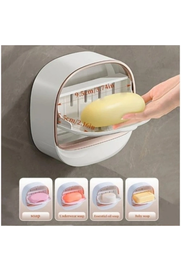 Bidebuvar Drenaj Hazneli Kapaklı Katı Sabunluk