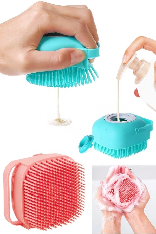 Bidebuvar Duş Jeli Hazneli Banyo Masaj Kesesi