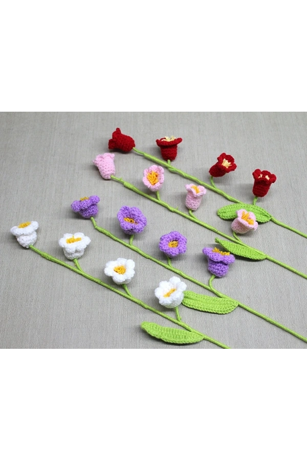 Bidebuvar El Örgüsü Gelincik Dalı