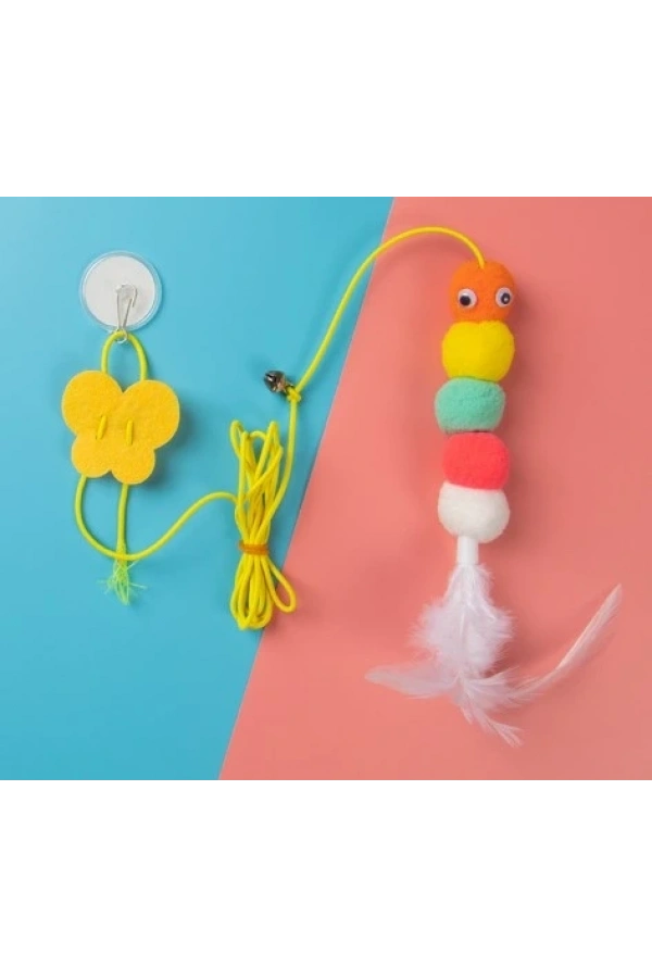 Bidebuvar Elastik Yapışkanlı Kedi Oyun Oltası