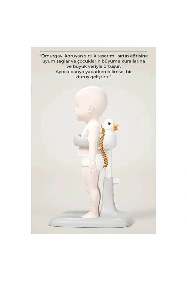 Bidebuvar Ergonomik Ördekli Bebek Banyo Yıkama Yardımcısı