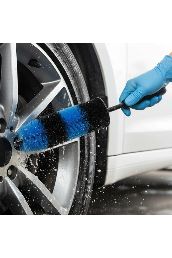 Bidebuvar Ergonomik Saplı Jant ve Lastik Temizleme Fırçası