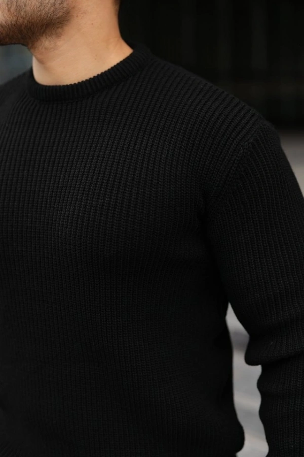 Bidebuvar Erkek Bisiklet Yaka Örme Kazak