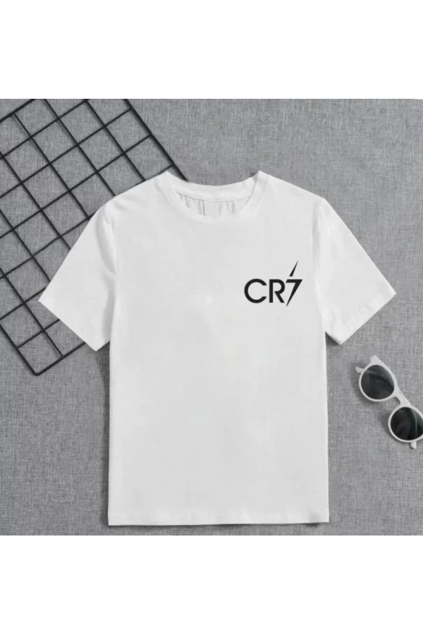 Bidebuvar Erkek Çocuk Baskılı T-Shirt - Beyaz