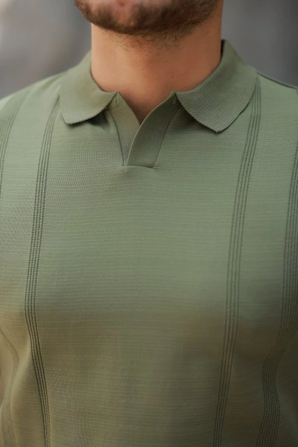 Bidebuvar Erkek Hemşire Yaka Kısa Kollu Tişört