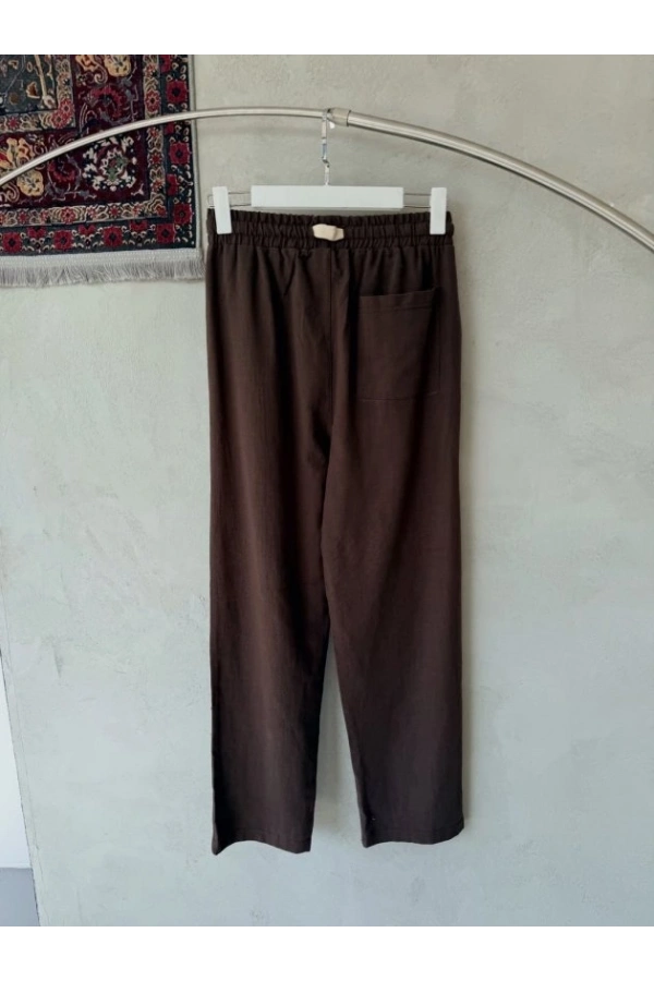 Bidebuvar Erkek İthal Yıkamalı Keten Pantolon