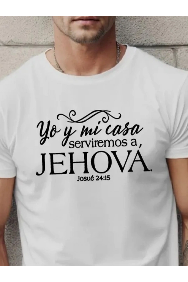 Bidebuvar Erkek Jehova Baskılı Süprem T-shirt