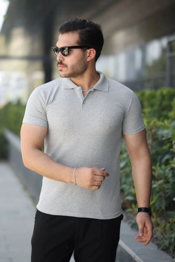 Bidebuvar Erkek Kısa Kollu Yakalı Tişört